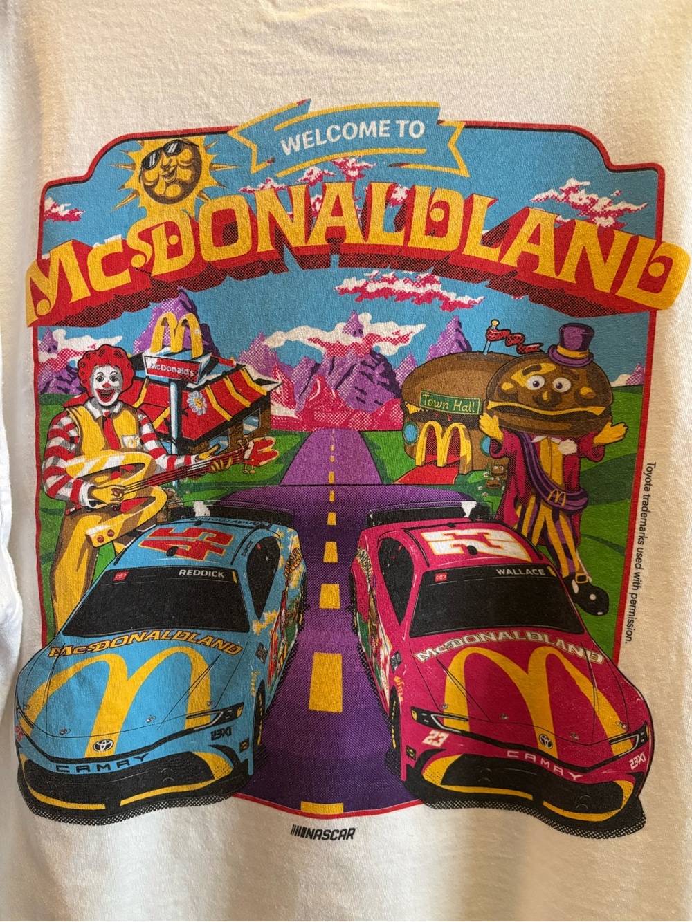 NASCAR 23X1 Racing x McDonalds “ Welcome to McDonald Land” Men’s XL”